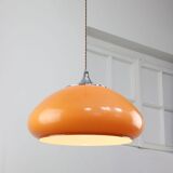 Large Space Age Brown Pendant Lamp from Guzzini, 1960s