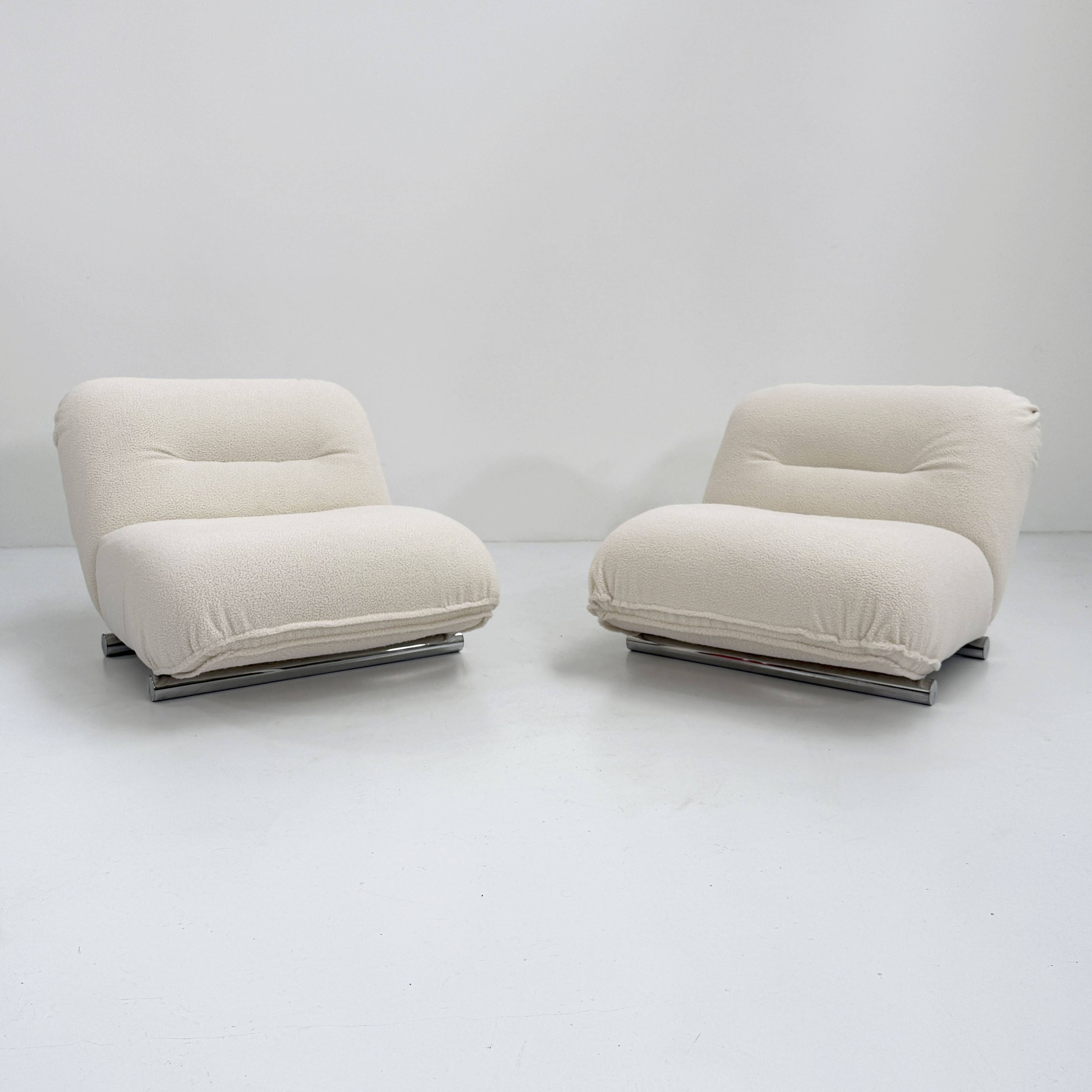 Paire de fauteuils par Giuseppe Munari pour Poltrona Munari, 1970