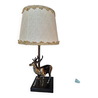 Lampe de chevet ou bureau cerf chasse