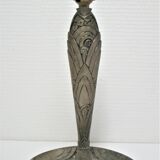Lamp art deco bronze patina gray silver
