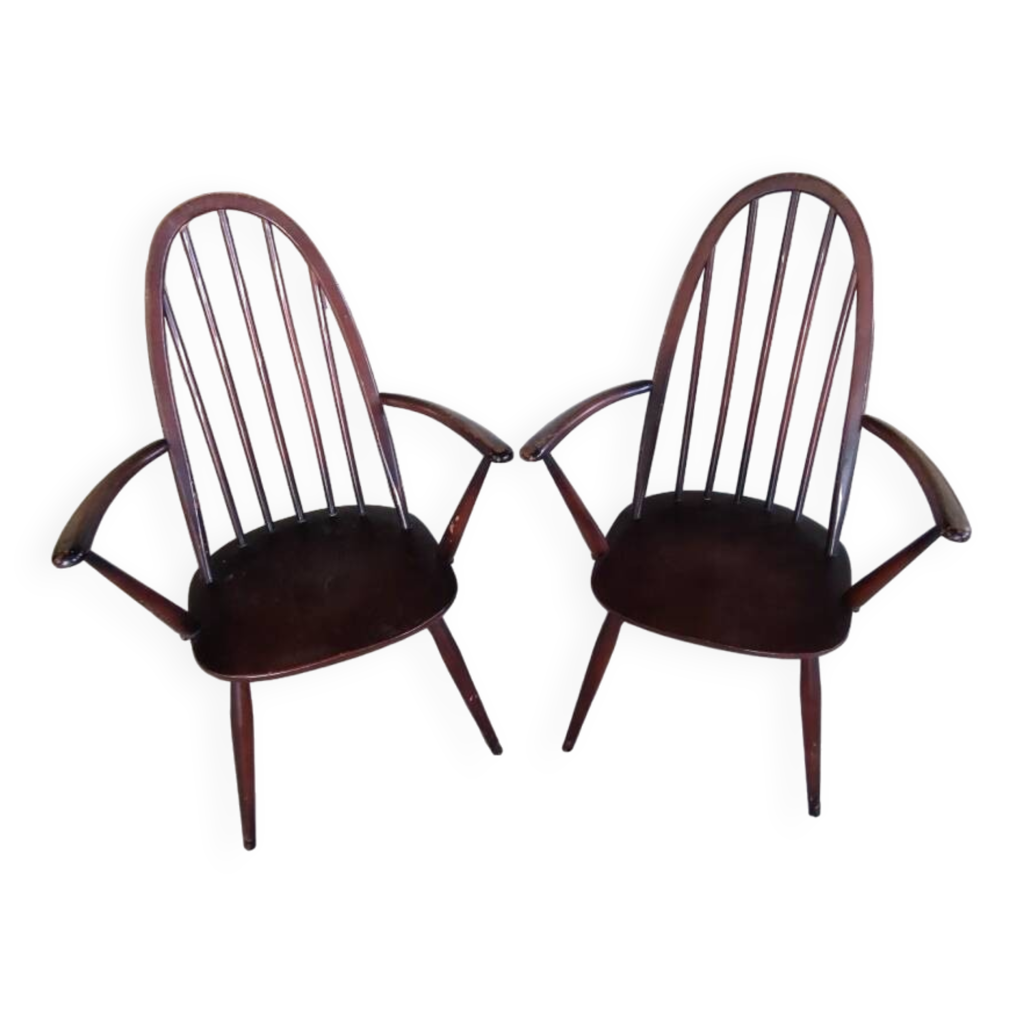 2 Ercol Quaker-style armchairs