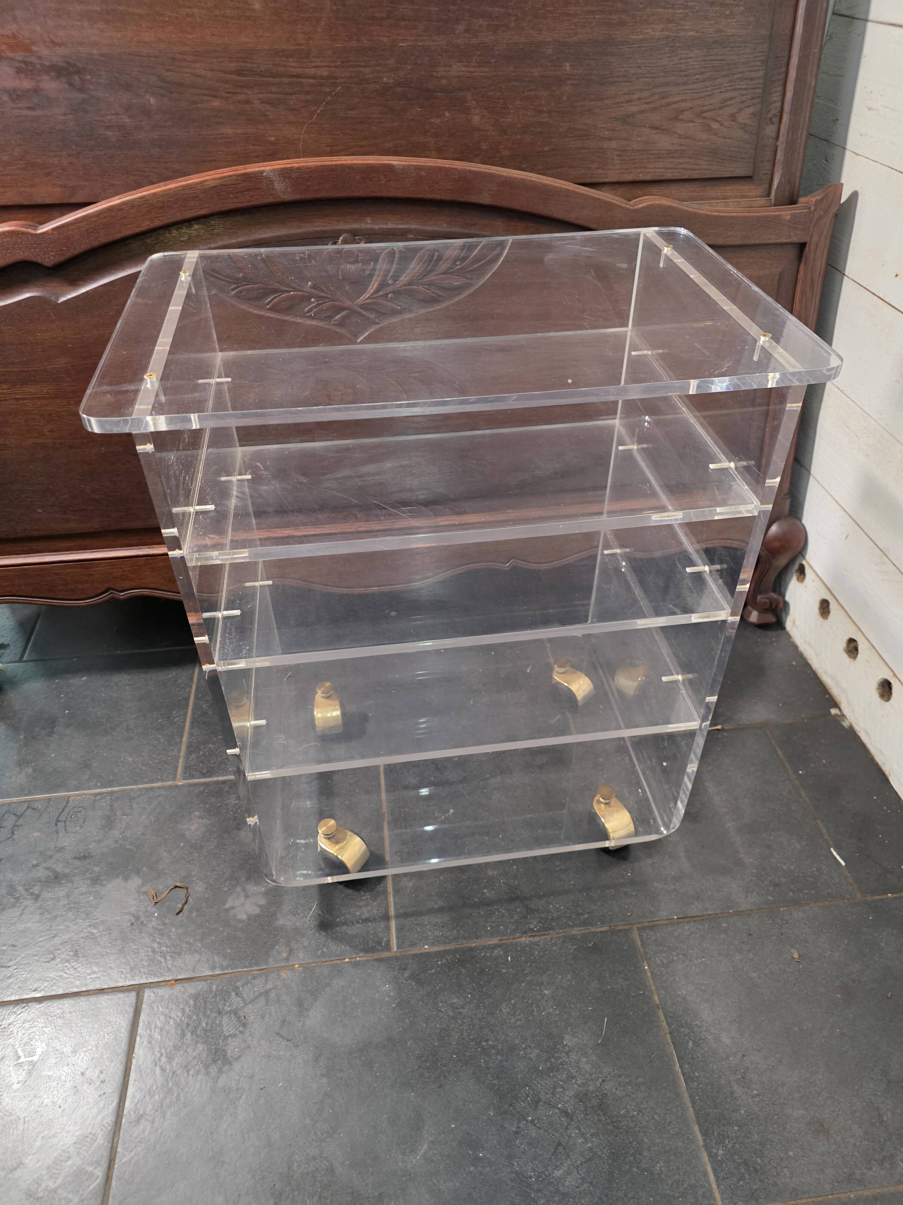 1970s plexiglass Hi-Fi furniture