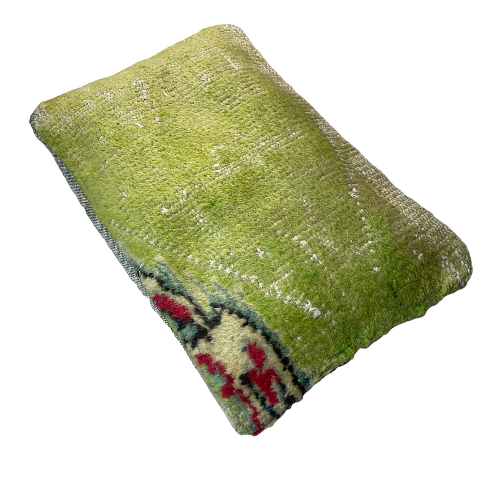 Vintage turkish rug cushion cover, 30 x 50 cm