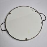 Vintage pie dish in circled earthenware, Steingutfabrik Grünstadt, 1930