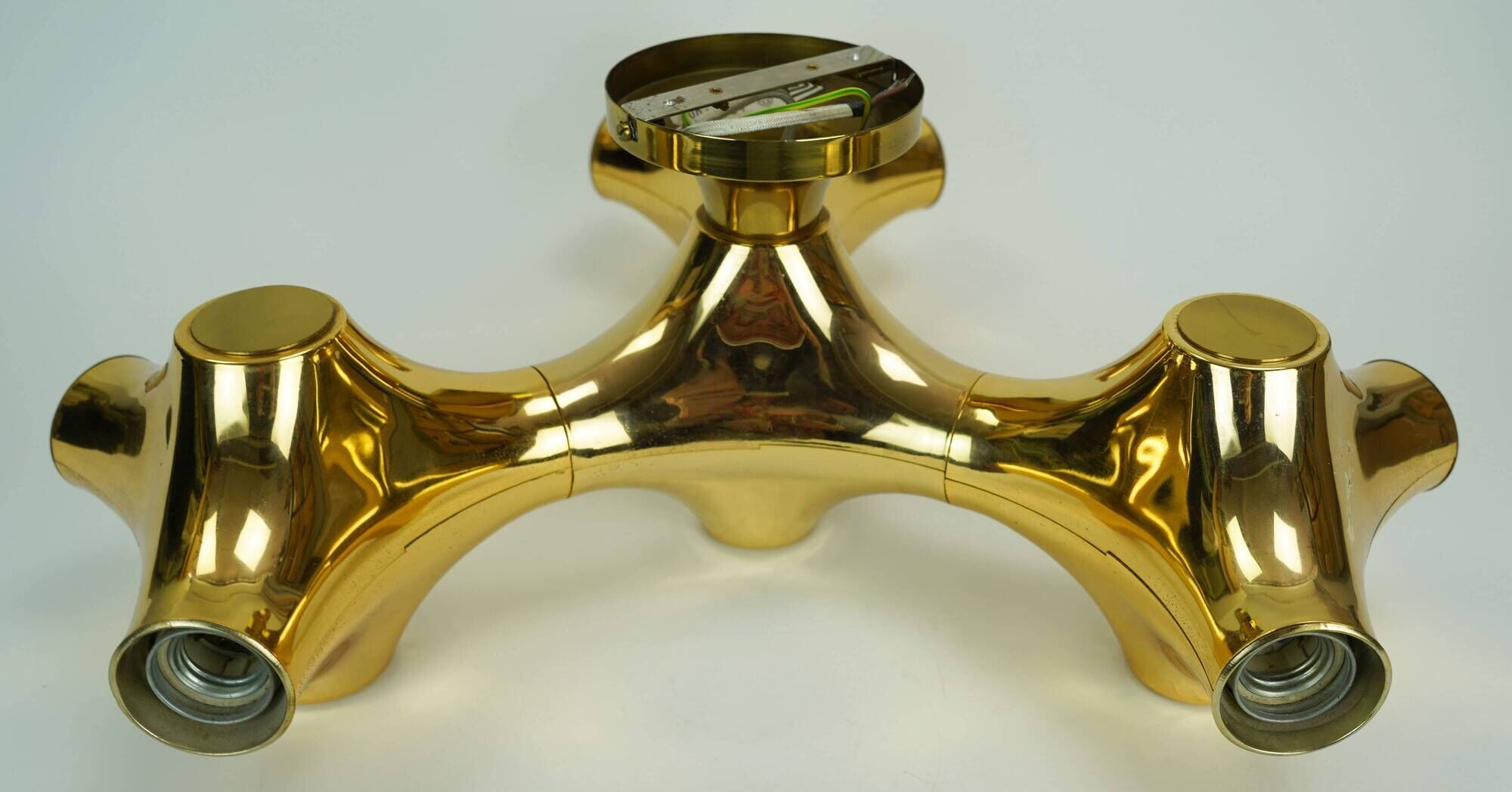 cosack gemini space age CEILING LIGHT - gold-colored - sputnik - 1970s
