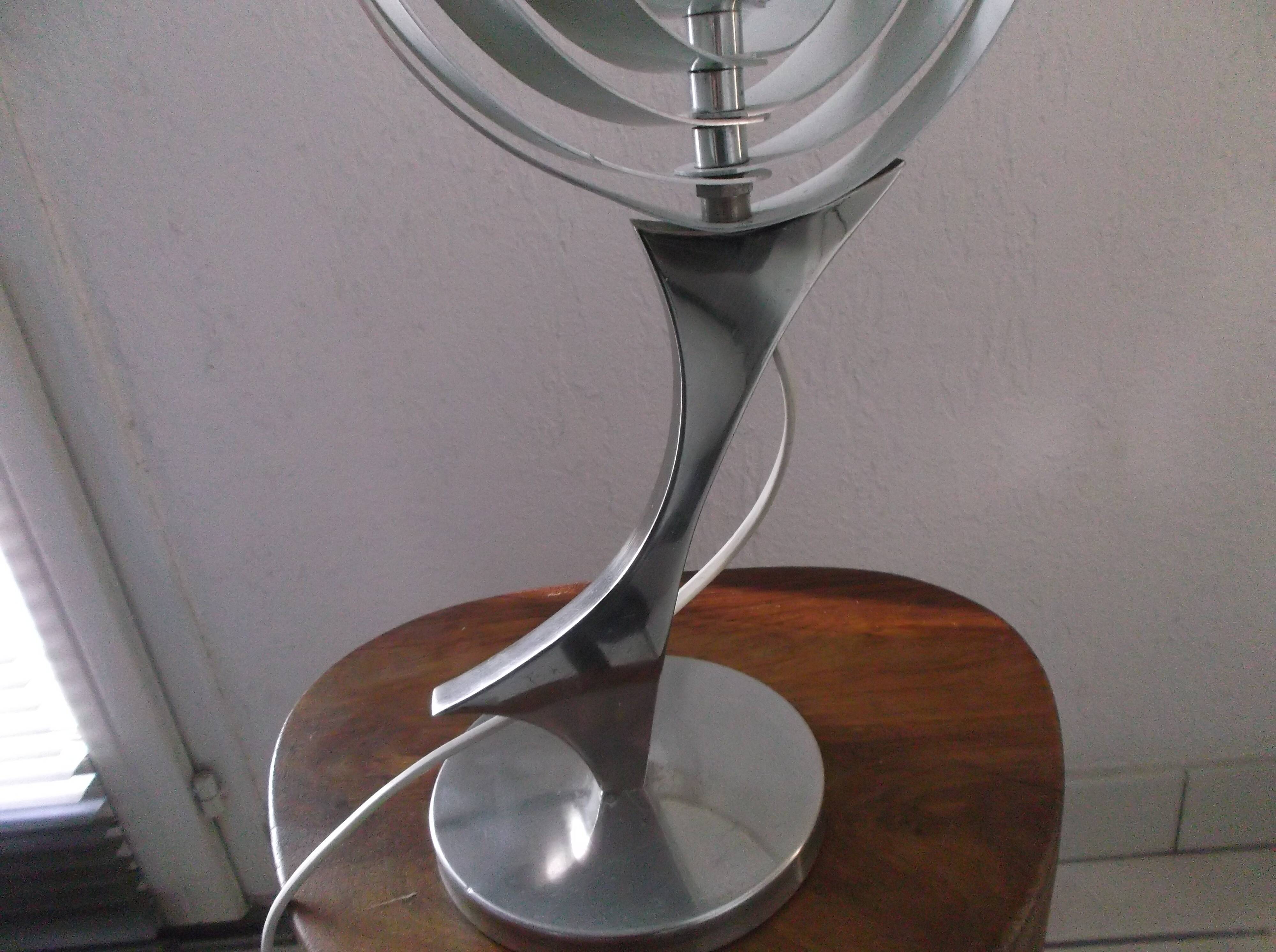 Helicoidal Spiral Lamp Henri Mathieu