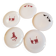 Set of 5 vintage dessert plates from Lunéville.