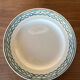 Assiette plate St Amand 4014 décor bleu vert