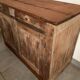 Vintage parisian buffet of the 50s in oak wood