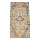 Yellow & Brown Oriental Vintage Rug, 125x230Cm