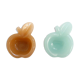 Pair of Apple opalin ashtrays