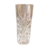 Vase tube en cristal de bohême taille