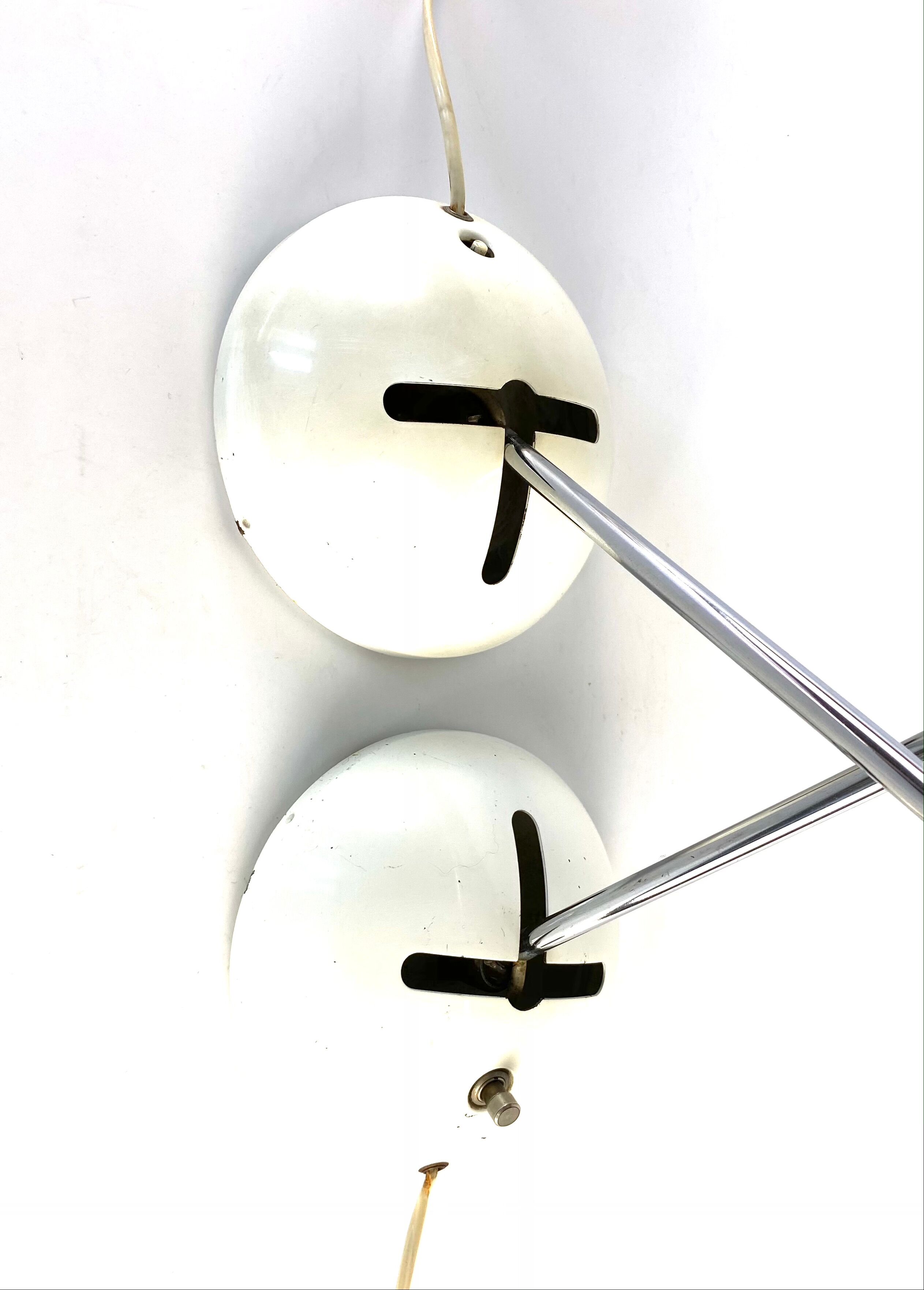 Paire de lampe de table T395 de Robert Sonneman pour Luci Milan, 1972