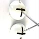 Paire de lampe de table T395 de Robert Sonneman pour Luci Milan, 1972