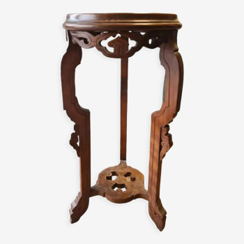 Side table carved wooden table