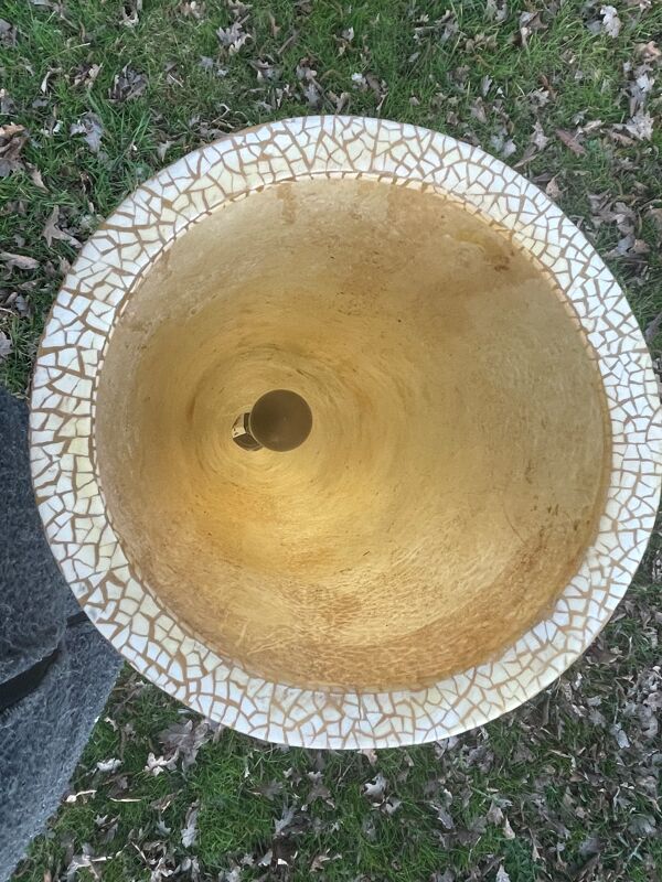 Lampe d'ambiance, modèle d'exposition design italien, fibre de verre vers 1970 - 121 cm