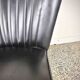 Pair of vintage club armchairs in black leatherette – 1950s