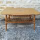Table basse en rotin et bambou