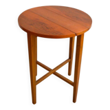 Tables d'appoint pliantes vintage. Style danois. Très élégantes. Style moderne/moyen-âge.