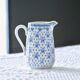 Oscar Shaller 1909 Fleur de Lys Porcelain Pitcher