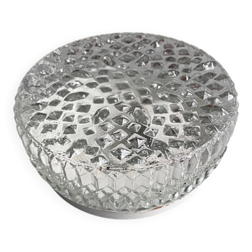 Vintage moulded glass ceiling light