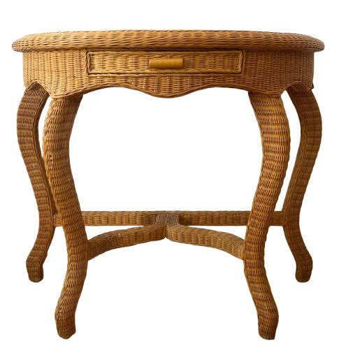 rattan console