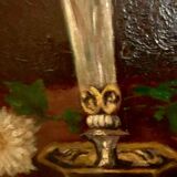 Table oil on canvas flowers