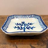 Glass underside and ceramic ramekin Gien France 60s