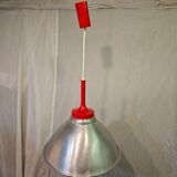80s brushed aluminum pendant light