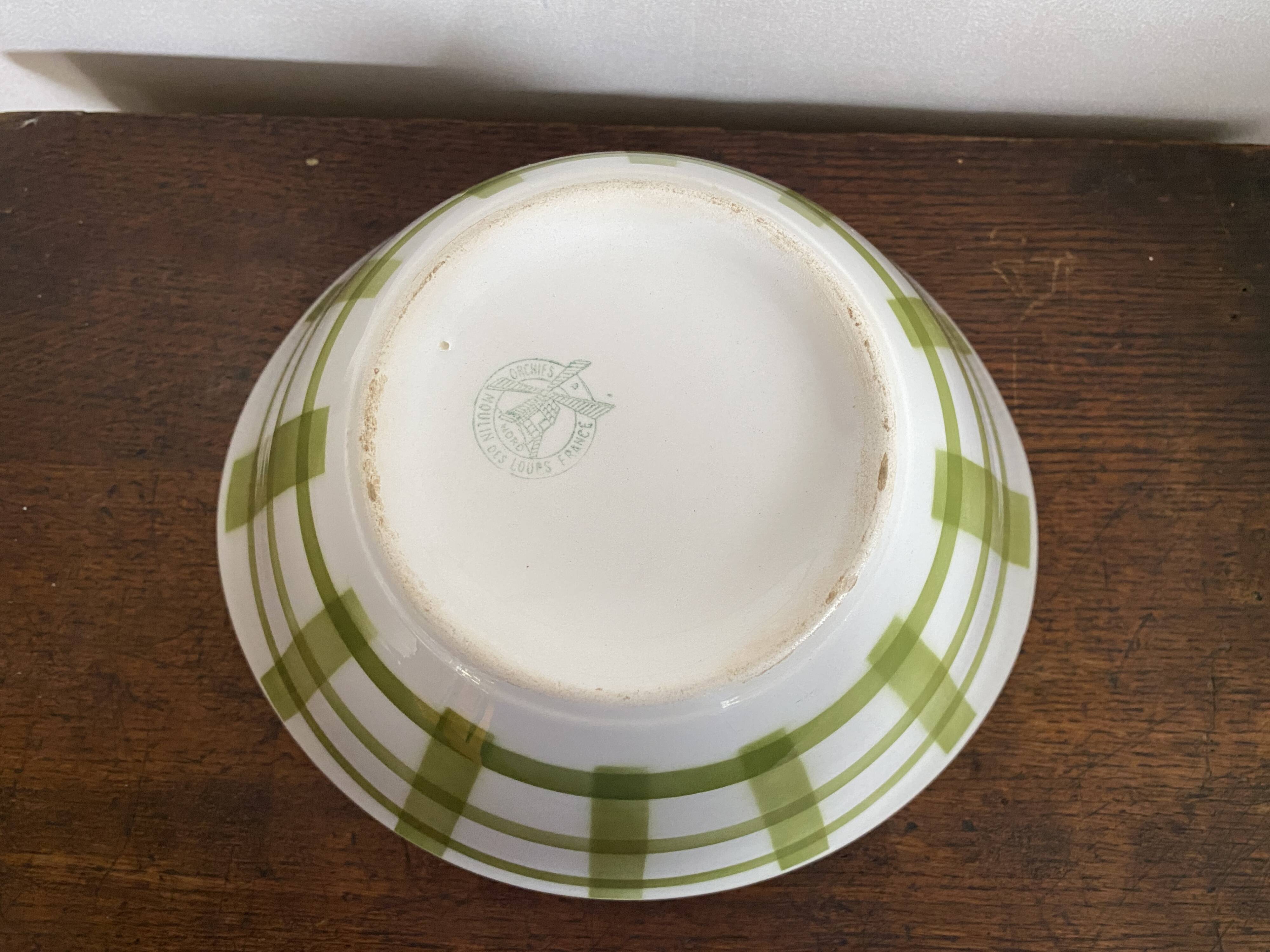Large vintage salad bowl - Moulin des loups d'Orchie