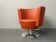 Swivel armchair Circo in red leather by Peter Maly for Cor, Germany, 1990s