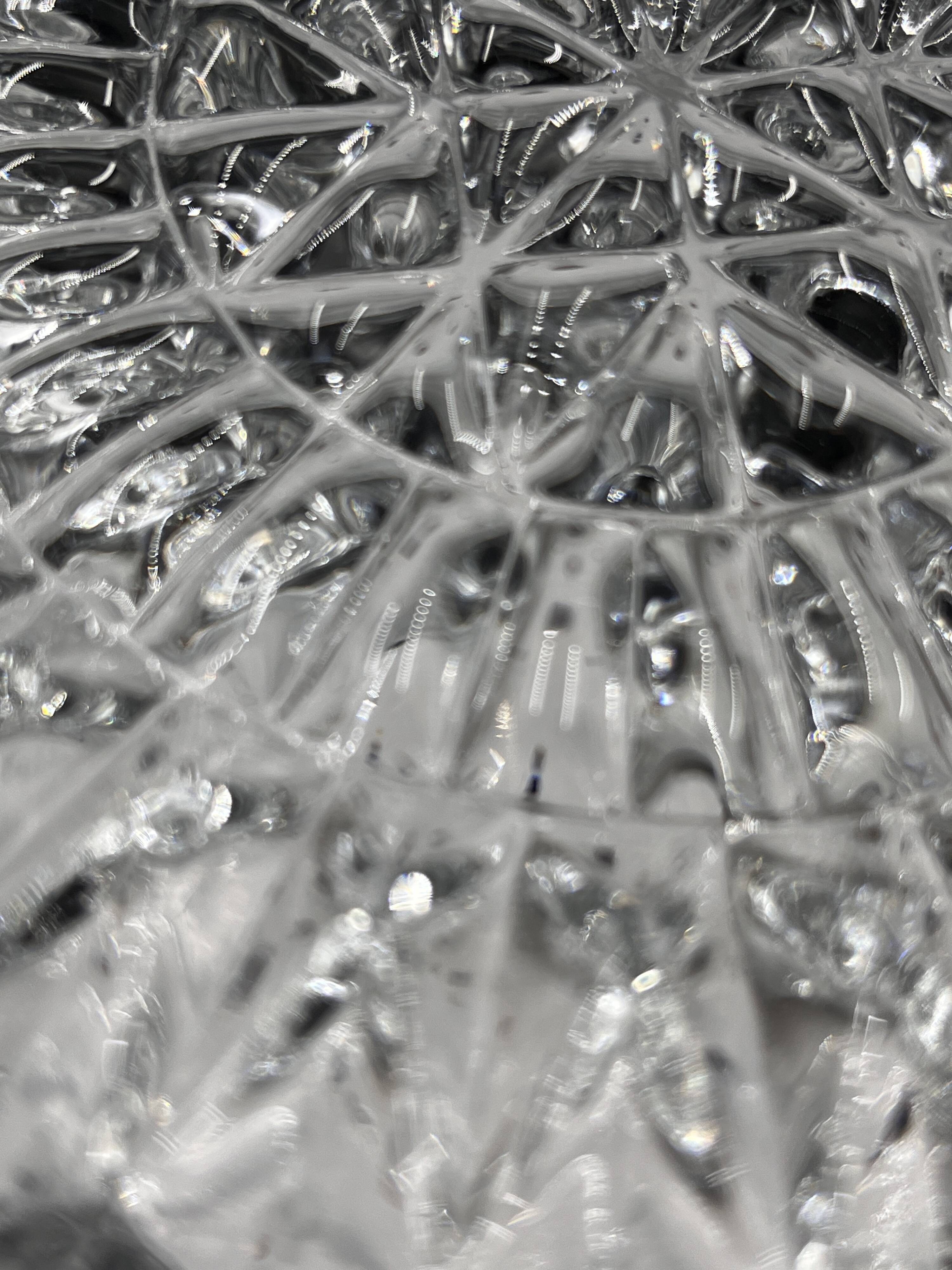 Plafonnier en verre relief