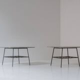 Set of two marble side tables, dating from the 1960s.