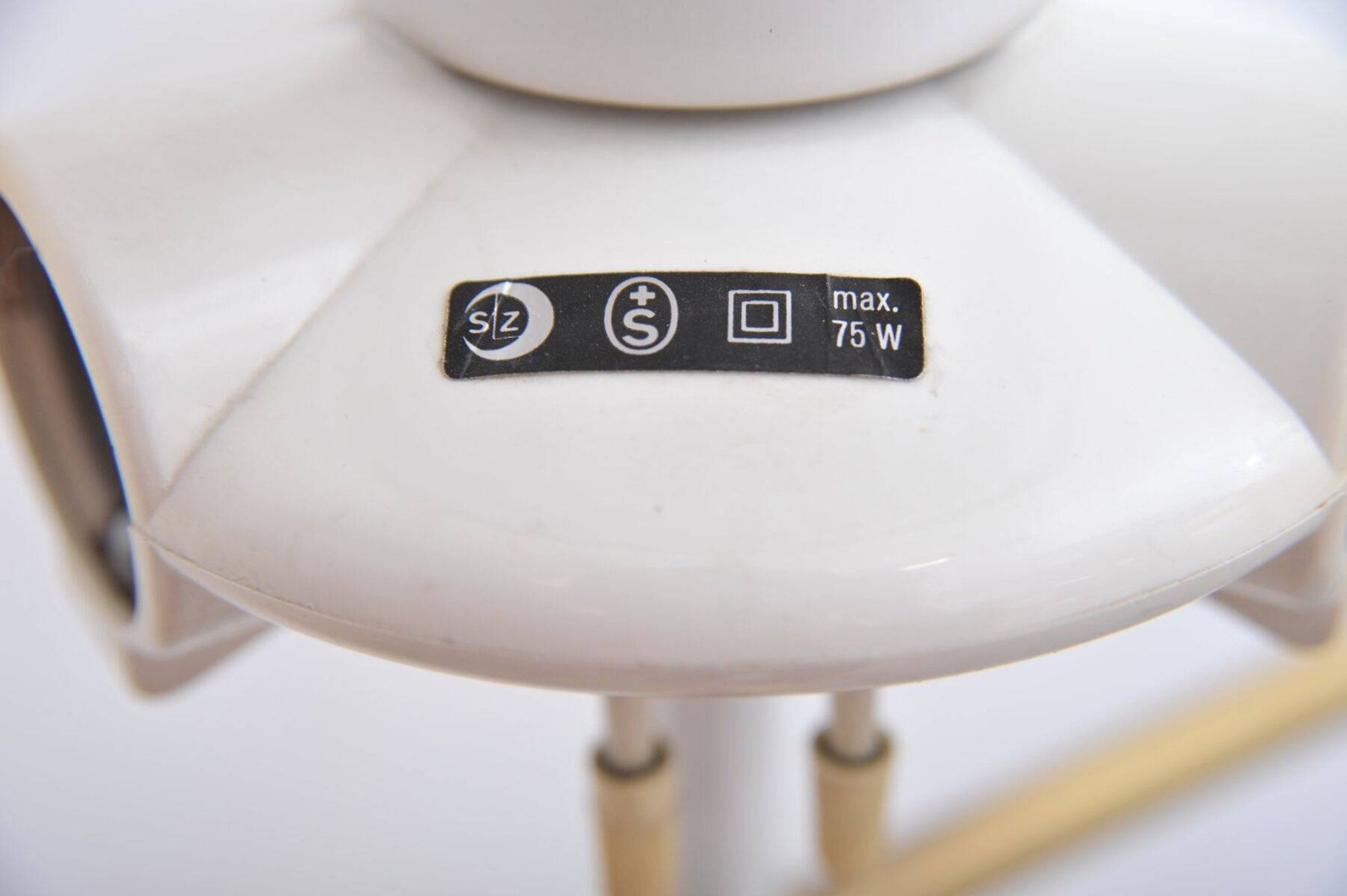 Lampe de sol en laiton vintage avec bras pivotant, années 1970