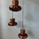 Ceramic pendant lamp West Germany Cascade