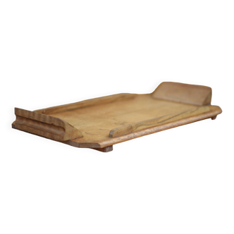 Vintage art deco wooden tray, centerpiece, serving tray