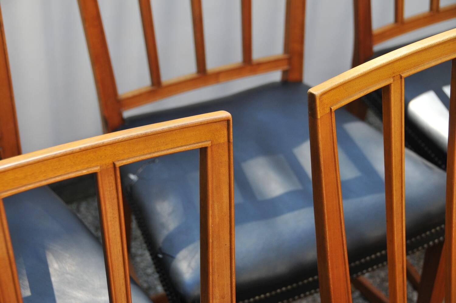 10 antique Josef Frank model 620 chairs in walnut wood from Svenskt Tenn.