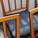 10 antique Josef Frank model 620 chairs in walnut wood from Svenskt Tenn.