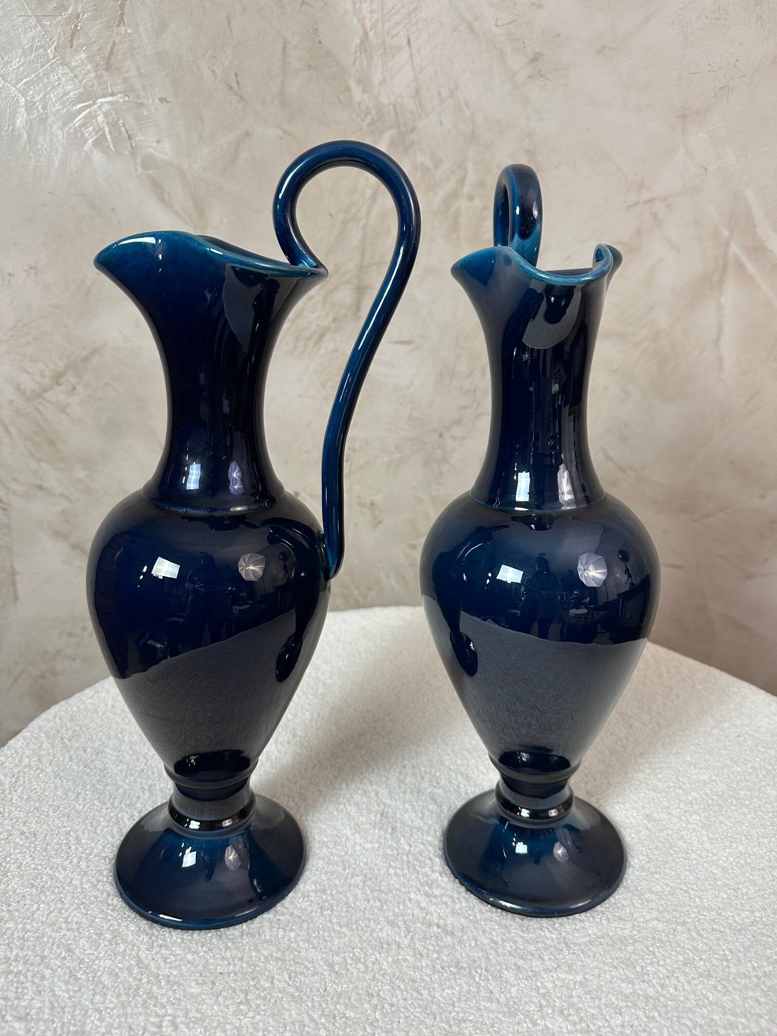 Pair of ceramic ewer