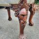 Antique carved wooden footrest – 19th - early 20th century