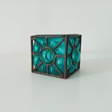 Vintage blown glass candle holder from the 60s/70s