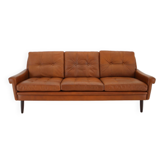 1960s Svend Skipper 3-Seater Sofa in Leather, Denmark