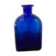 Cobalt blue glass vase bottle