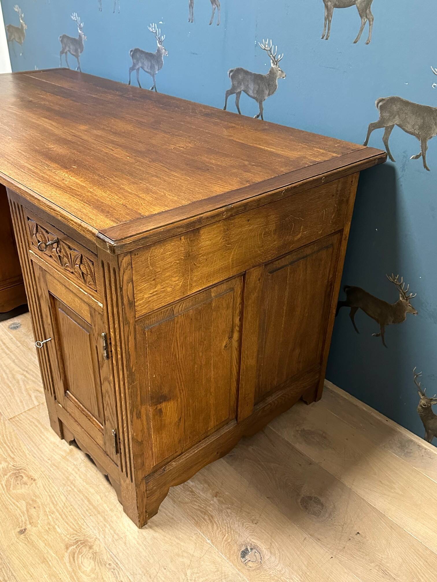 Antique oak desk
