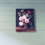 Oil on canvas bouquet of flowers