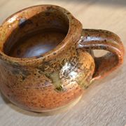 4 pyrite stoneware cups/mugs/coffee cups signed J.P.G.