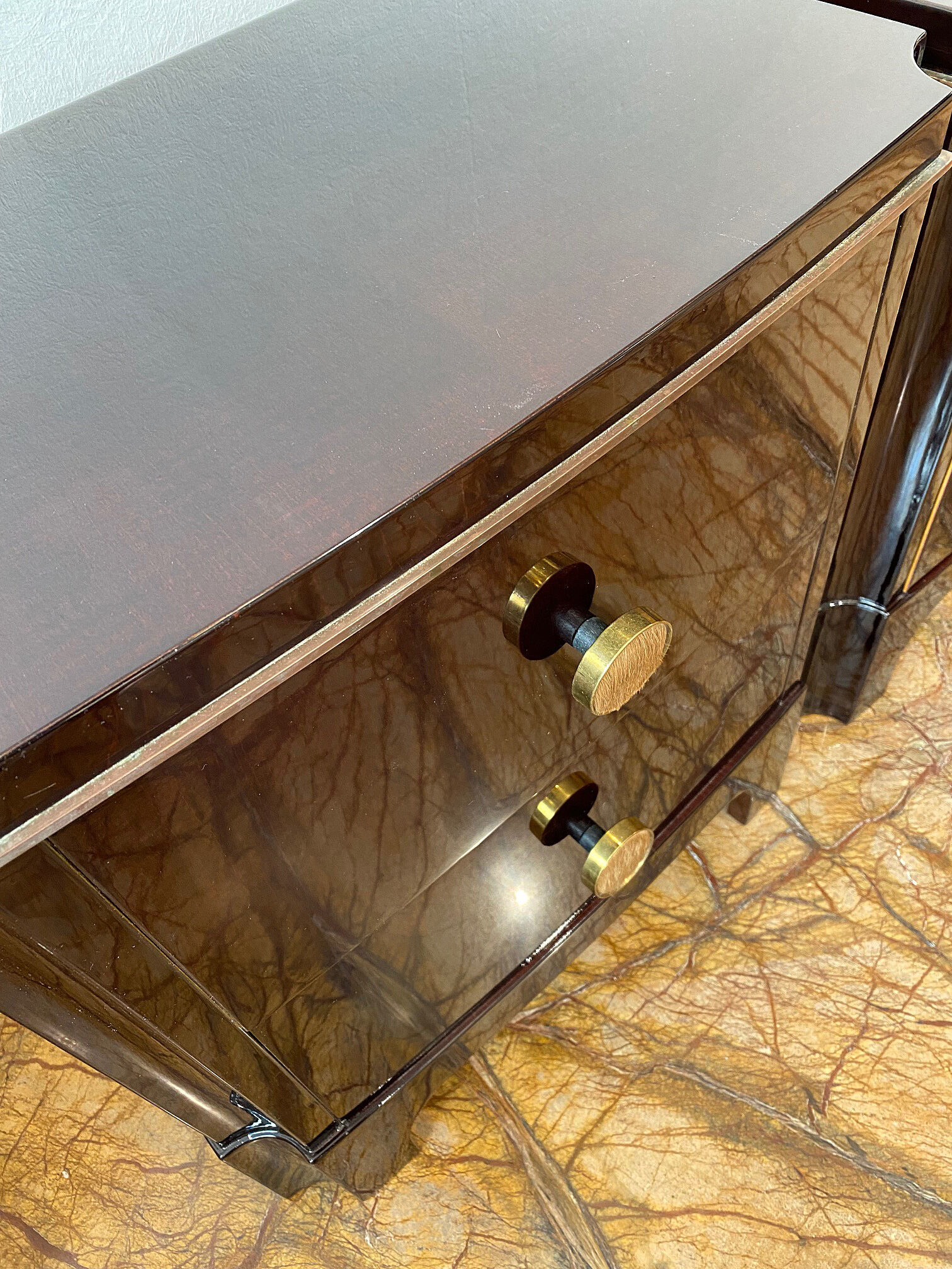 Pair of French Art Deco Nightstands/Side Tables