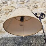 HEIGHT-ADJUSTABLE WROUGHT IRON FLOOR LAMP