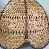 Braided tulip pendant light