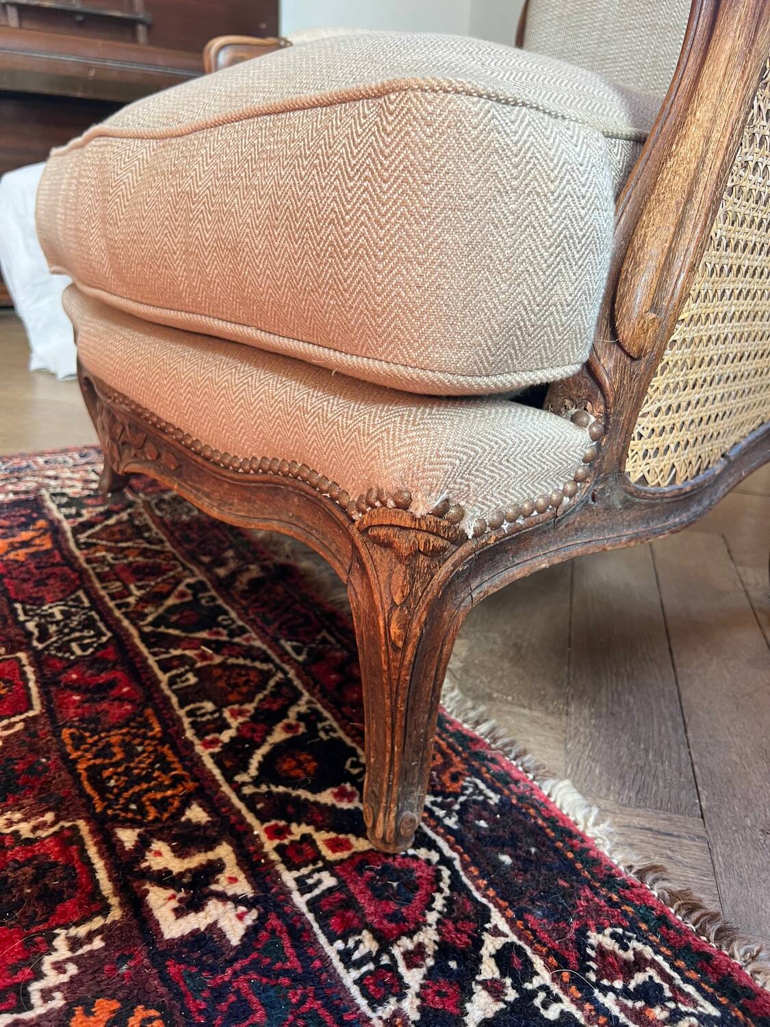 Pair of armchairs in XV style